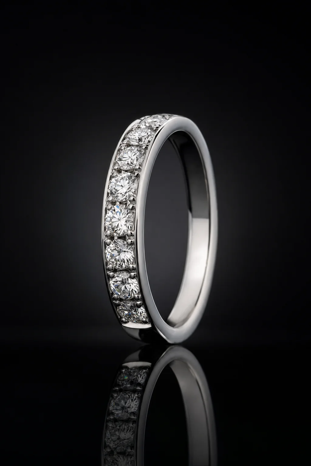 Veretta in Platino con Diamanti — Platino 950‰ · Diamanti