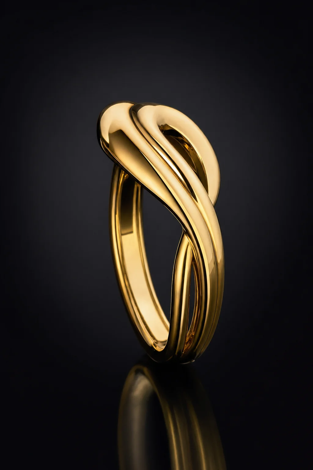 Anello Bombé in Oro Giallo — Oro giallo 750‰