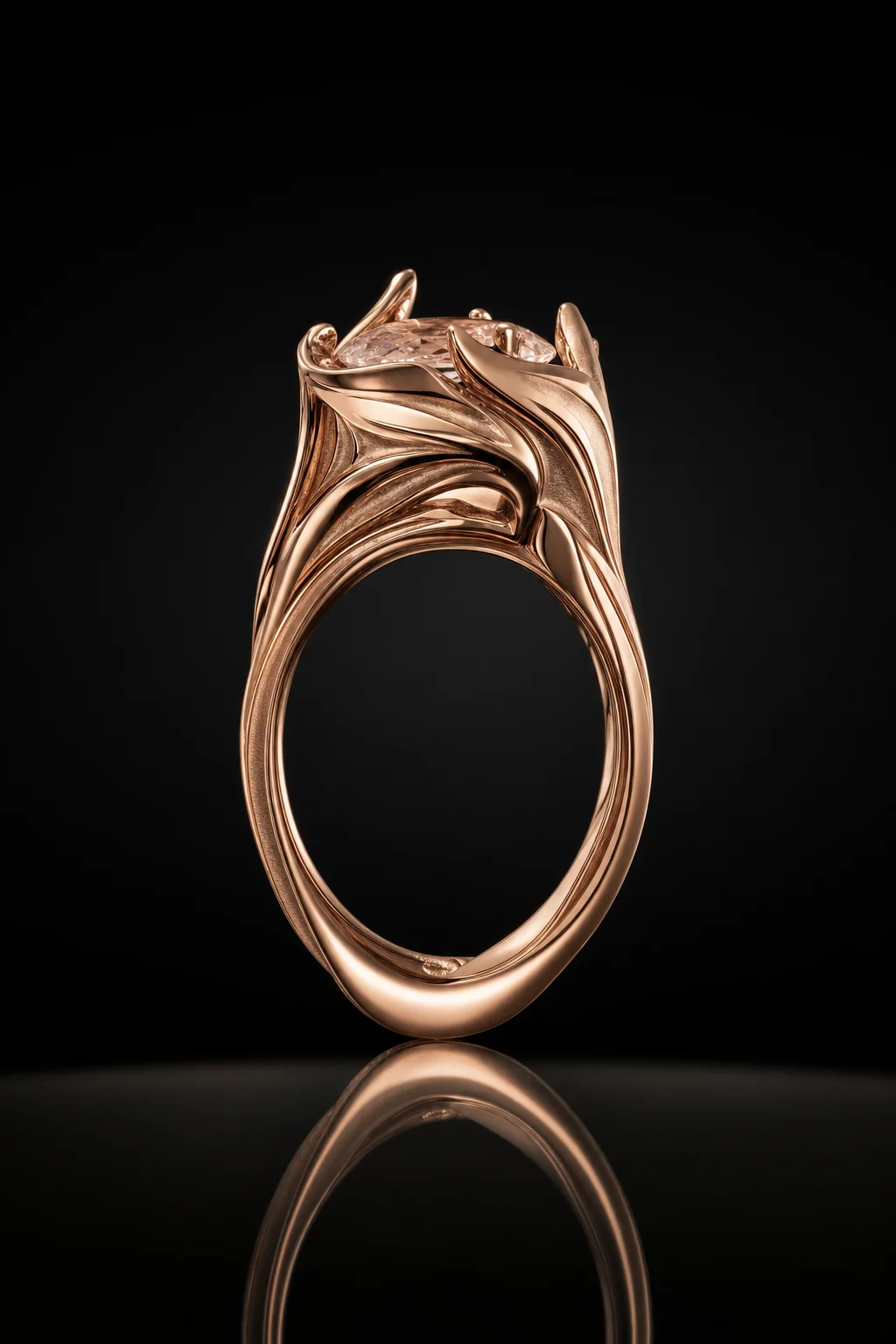 Anello Fascia in Oro Rosa — Oro rosa 750‰