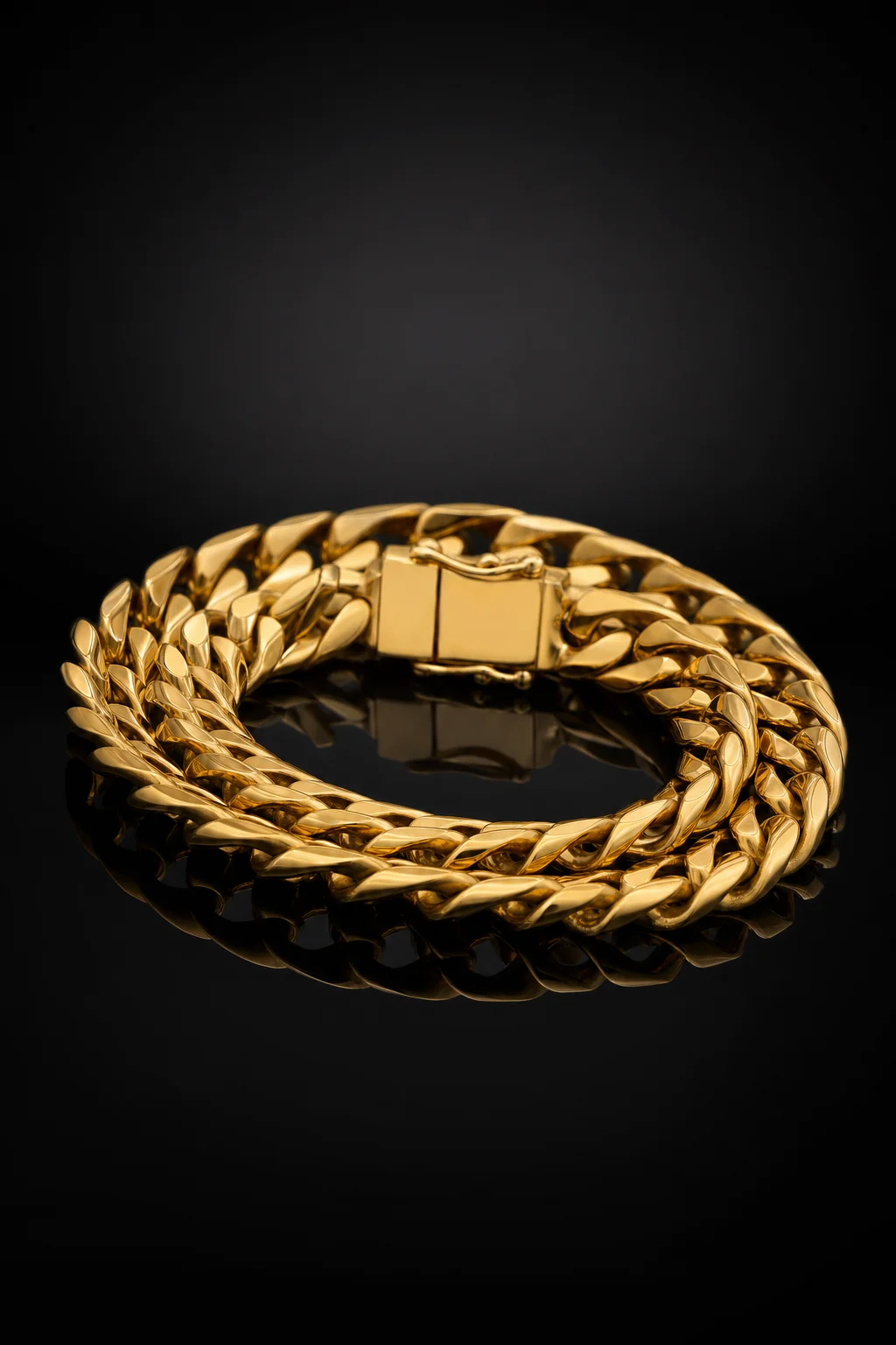 Bracciale Uomo Maglia Groumette — Oro giallo 750‰