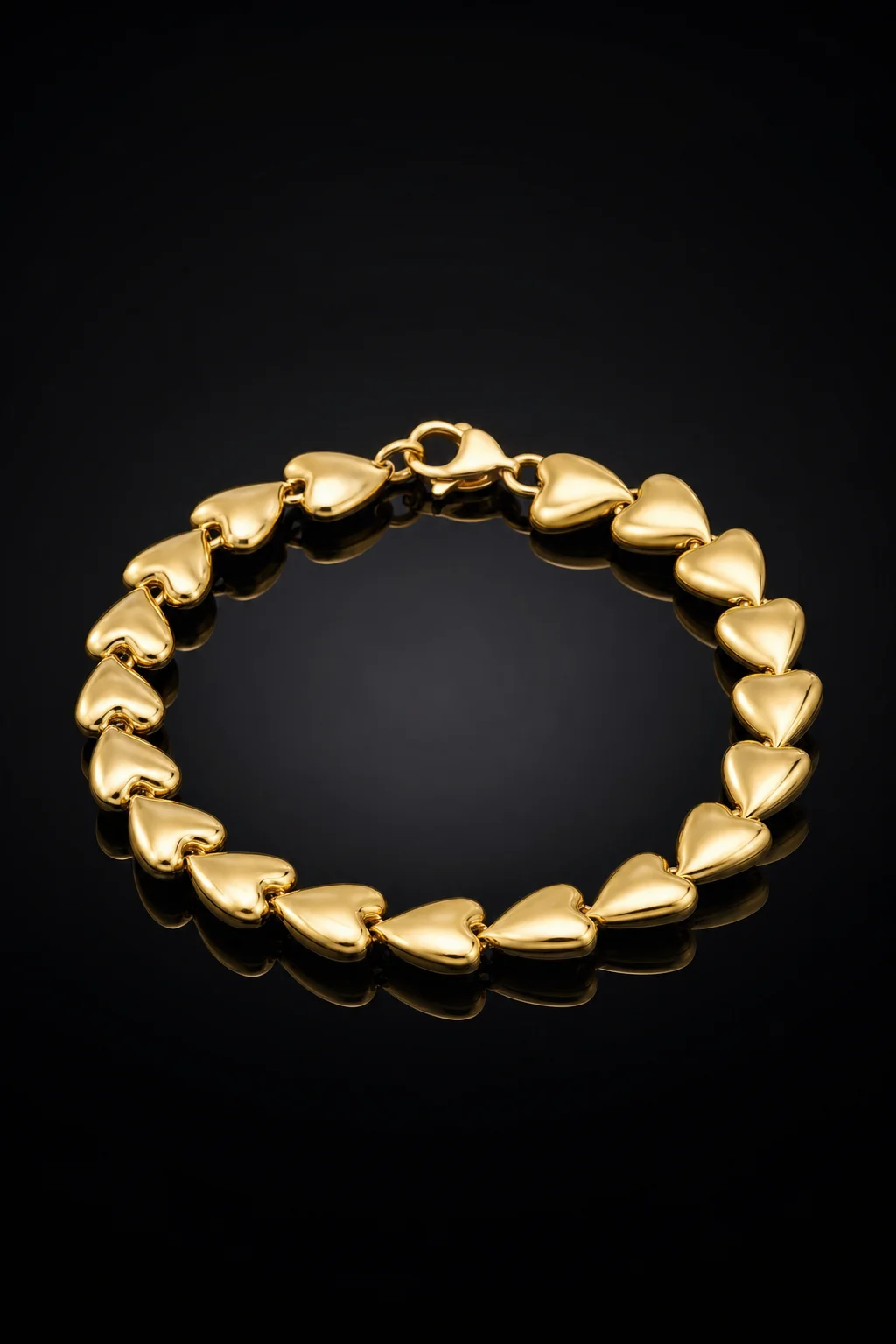 Bracciale con Ciondolo Cuore — Oro giallo 750‰