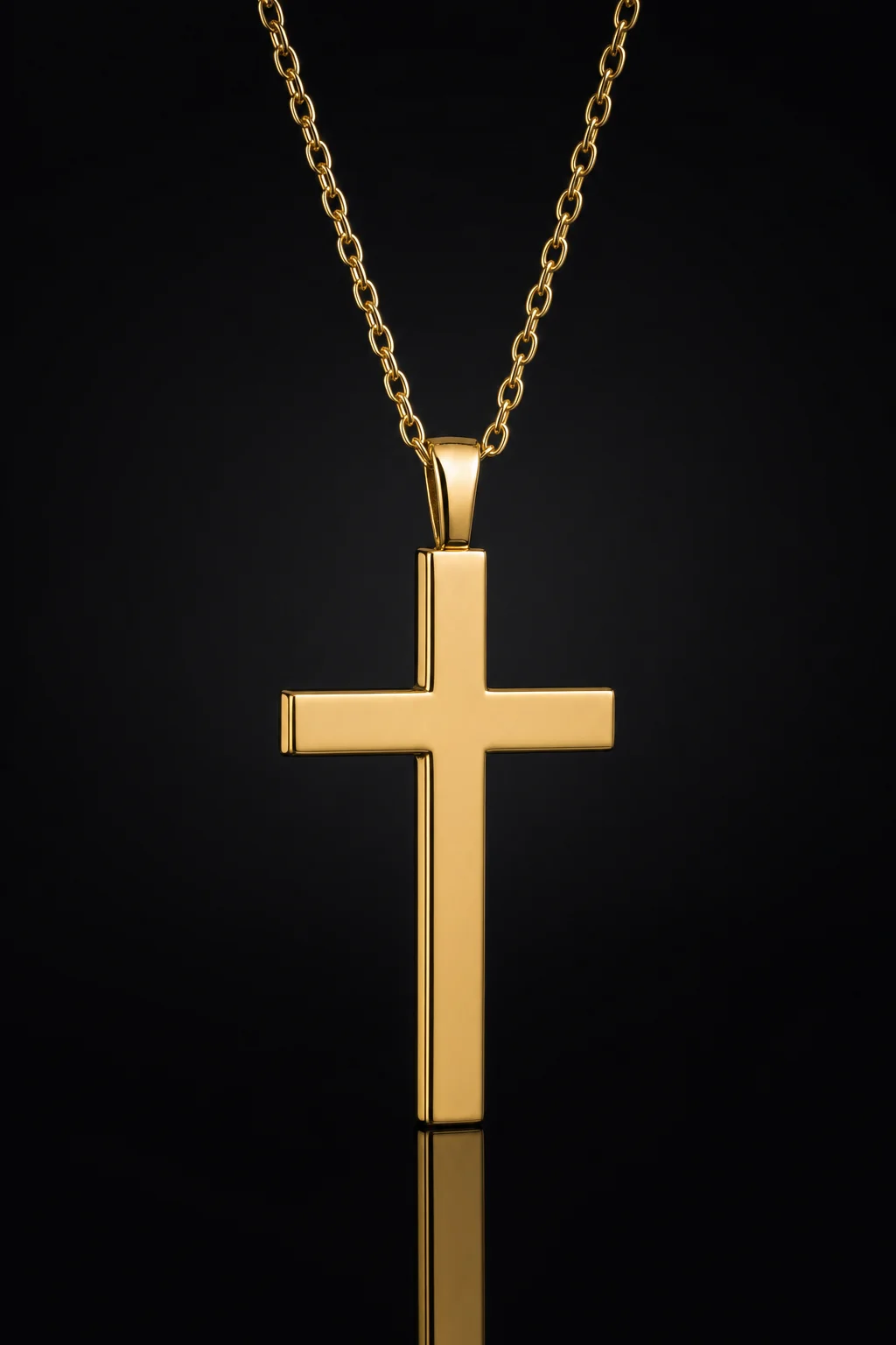 Ciondolo Croce in Oro — Oro giallo 750‰