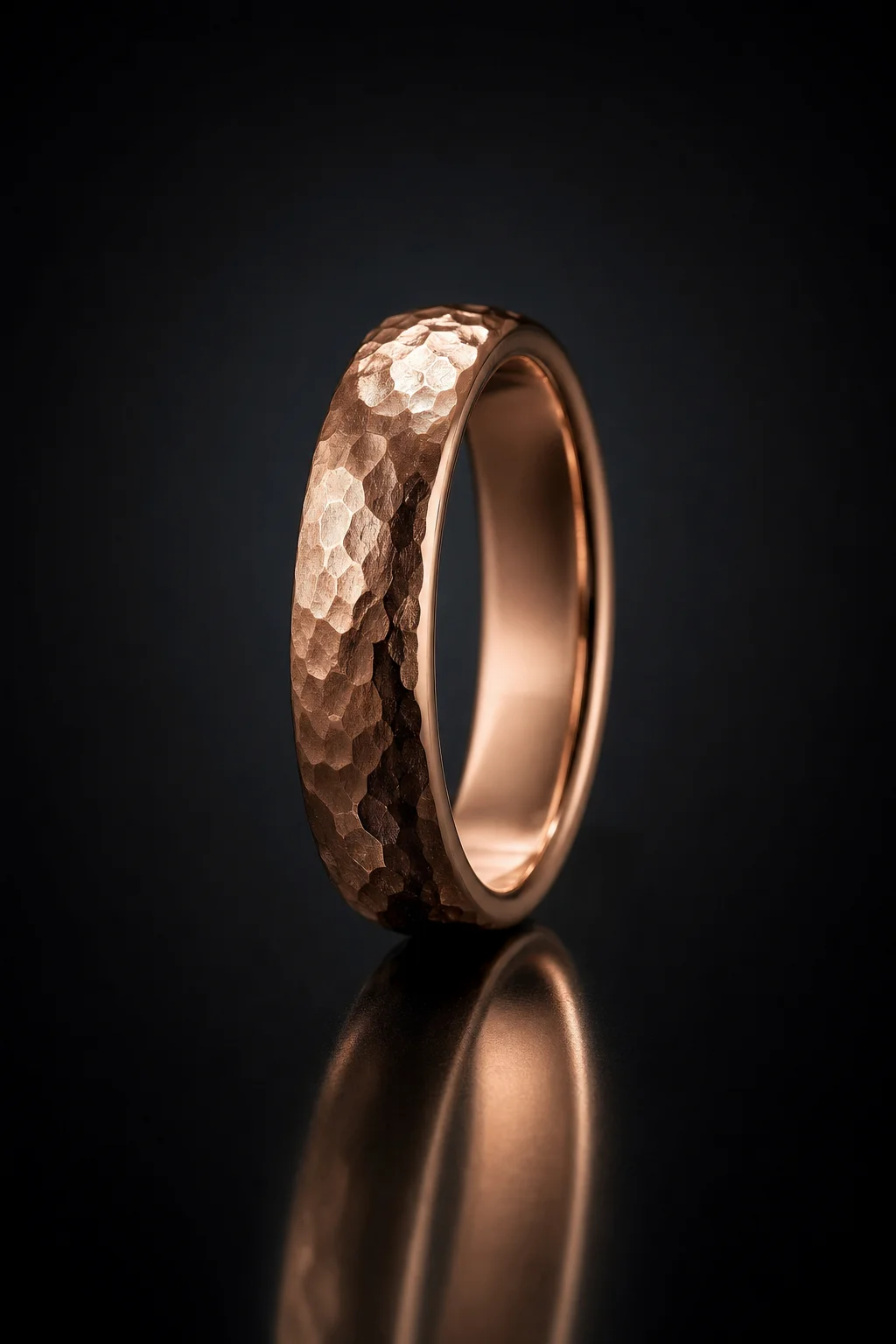 Fede Martellata in Oro Rosa — Oro rosa 750‰